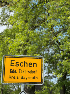 Straßenschild Eschen